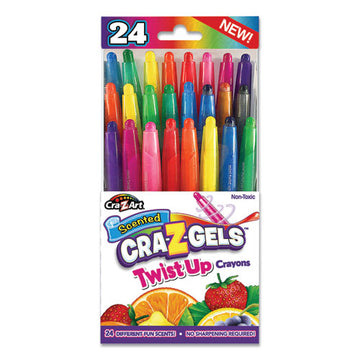Cra-Z-Art® Scented Cra-z-gels Twistup Crayons, Assorted Colors, 24-pack freeshipping - TVN Wholesale